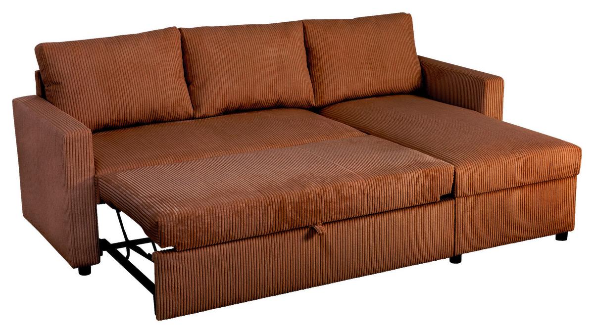 Coltar PARIS - teracotă, Basics, lemn/metal (215/145cm)