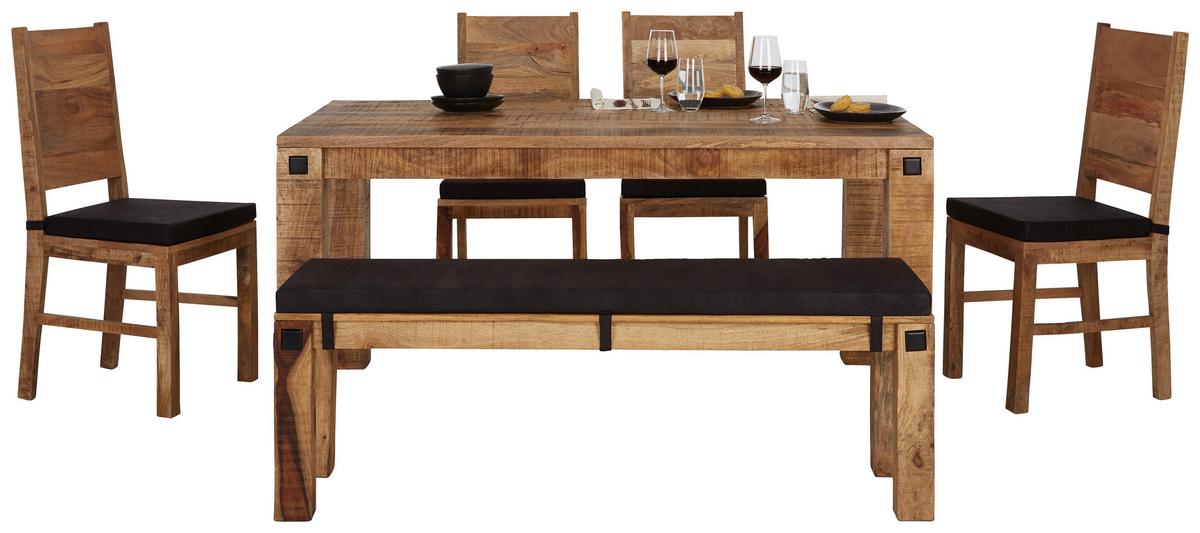 Esstisch aus Mangoholz massiv - Naturfarben, Lifestyle, Holz (160/76/90cm) - Zandiara