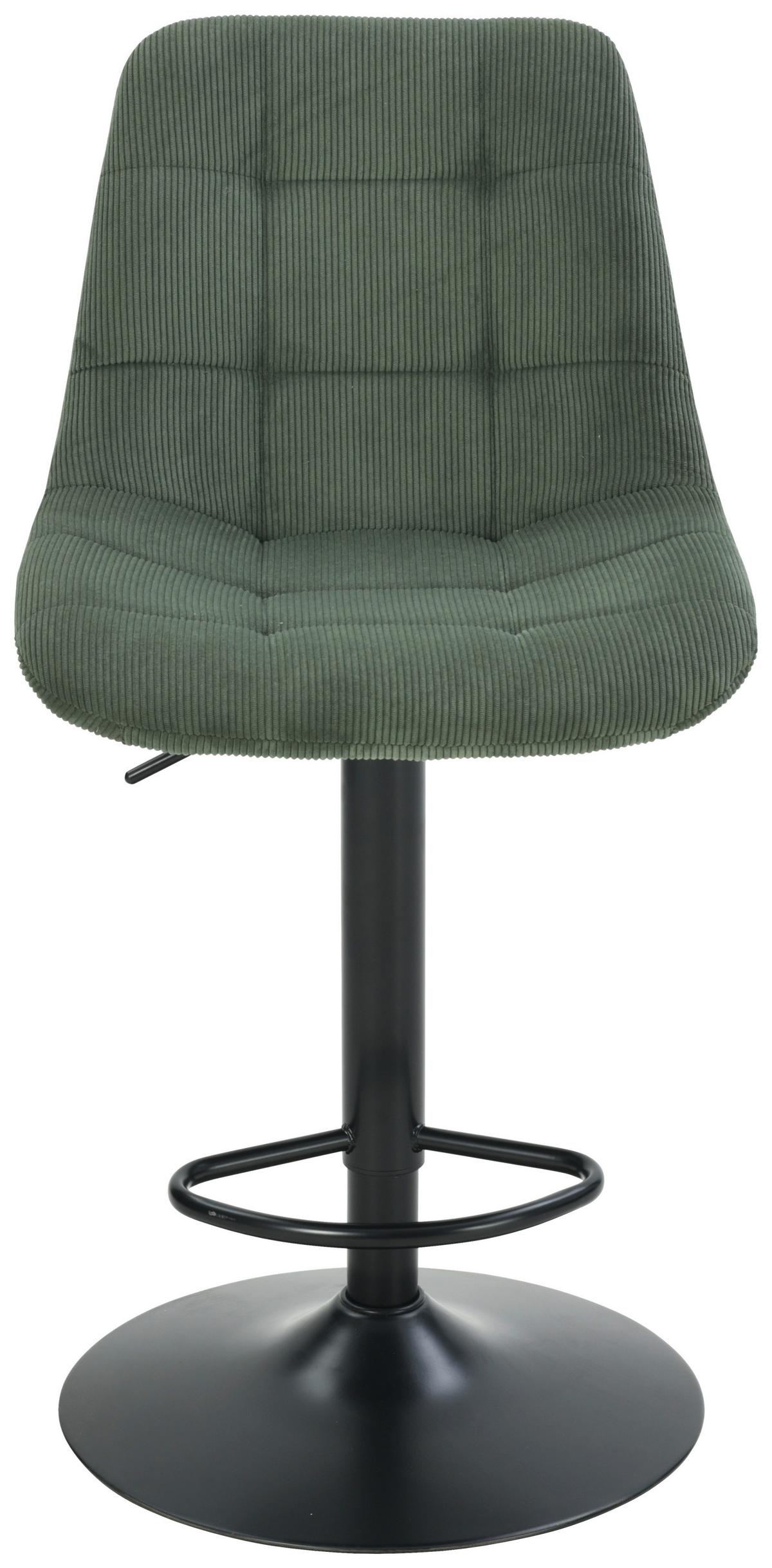 Taburet de bar NINO - verde/negru, Modern, lemn/metal (46/116/96/53cm) - Based