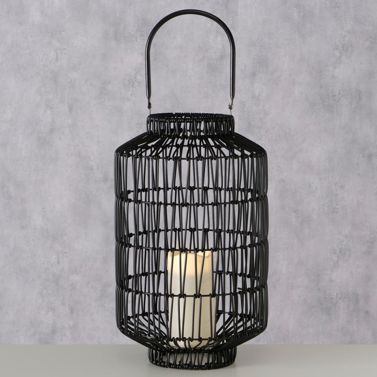 LED-Laterne Calista II Schwarz - Schwarz, MODERN, Kunststoff/Metall (24/42cm) - Mömax