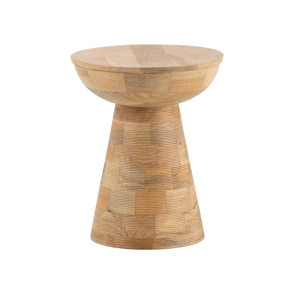 BEISTELLTISCH BEISTELLTISCH MANGO - Braun, Design, Holz (37/37/45cm) - Livetastic
