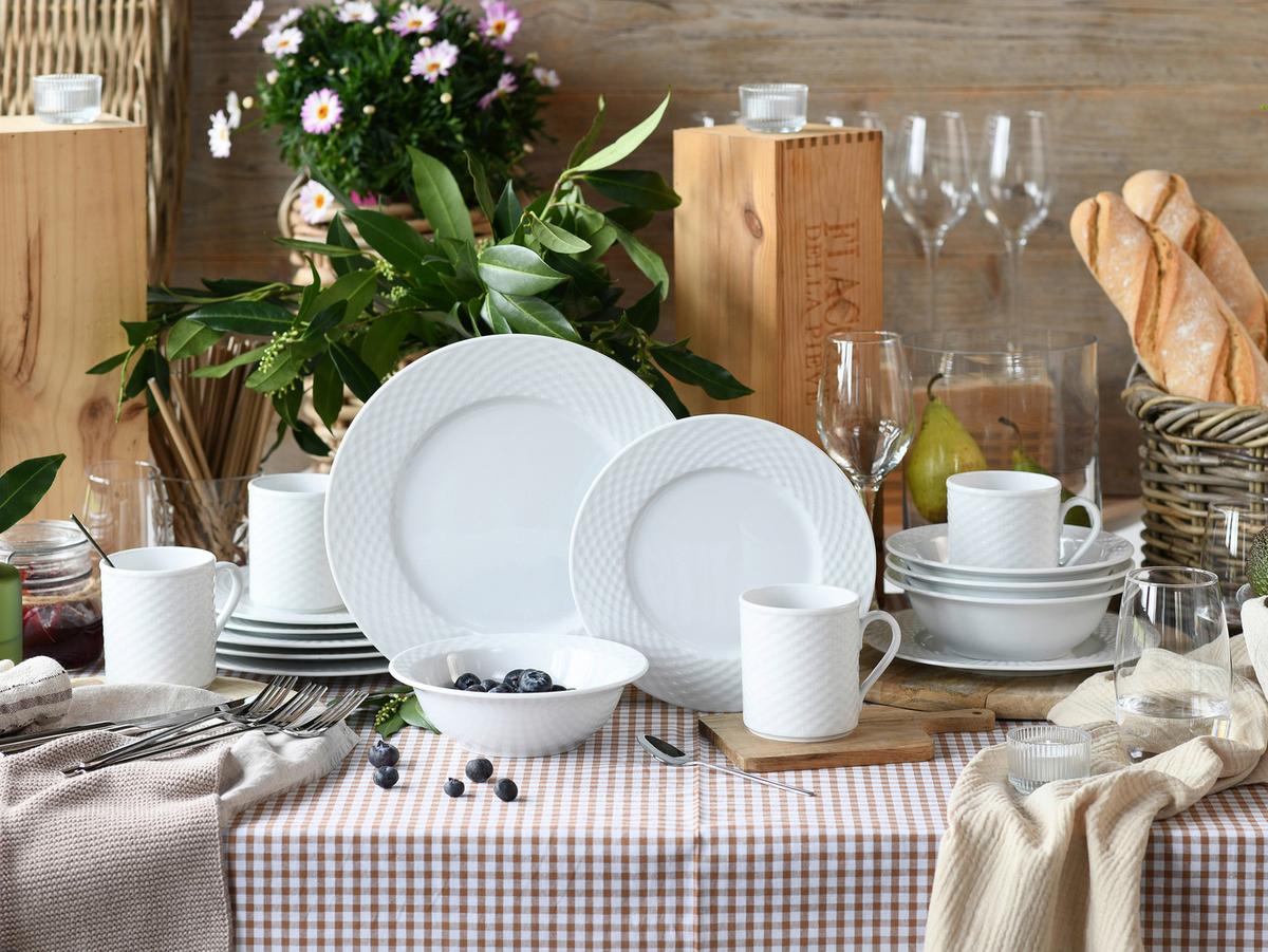 Kombinirani Servis Polo, 16-Delni - bela, Basics, keramika - Creatable