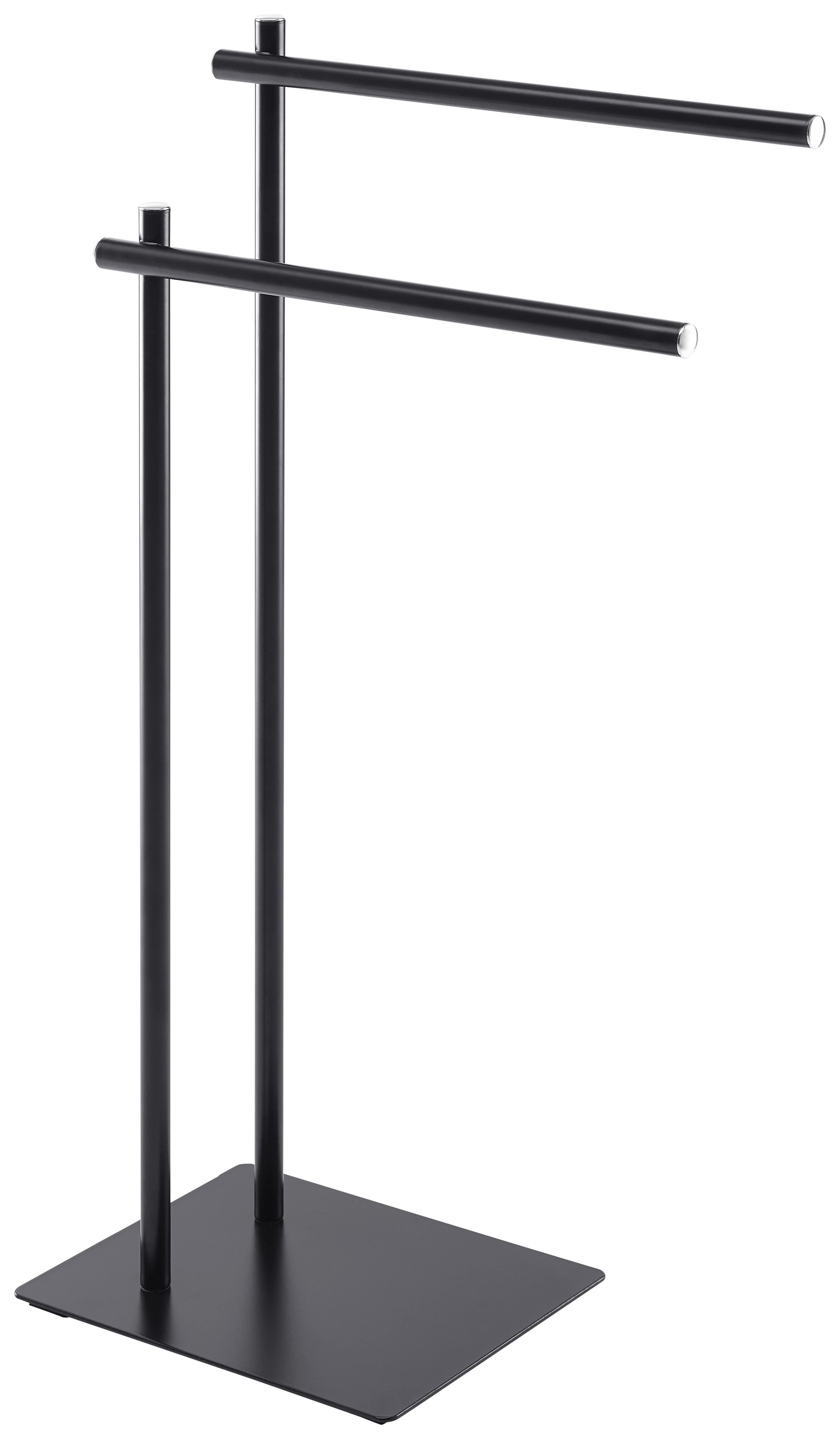 HANDDUKSHÅLLARE MANI -SB- - svart, Modern, metall (47/81,5/24cm) - Mömax