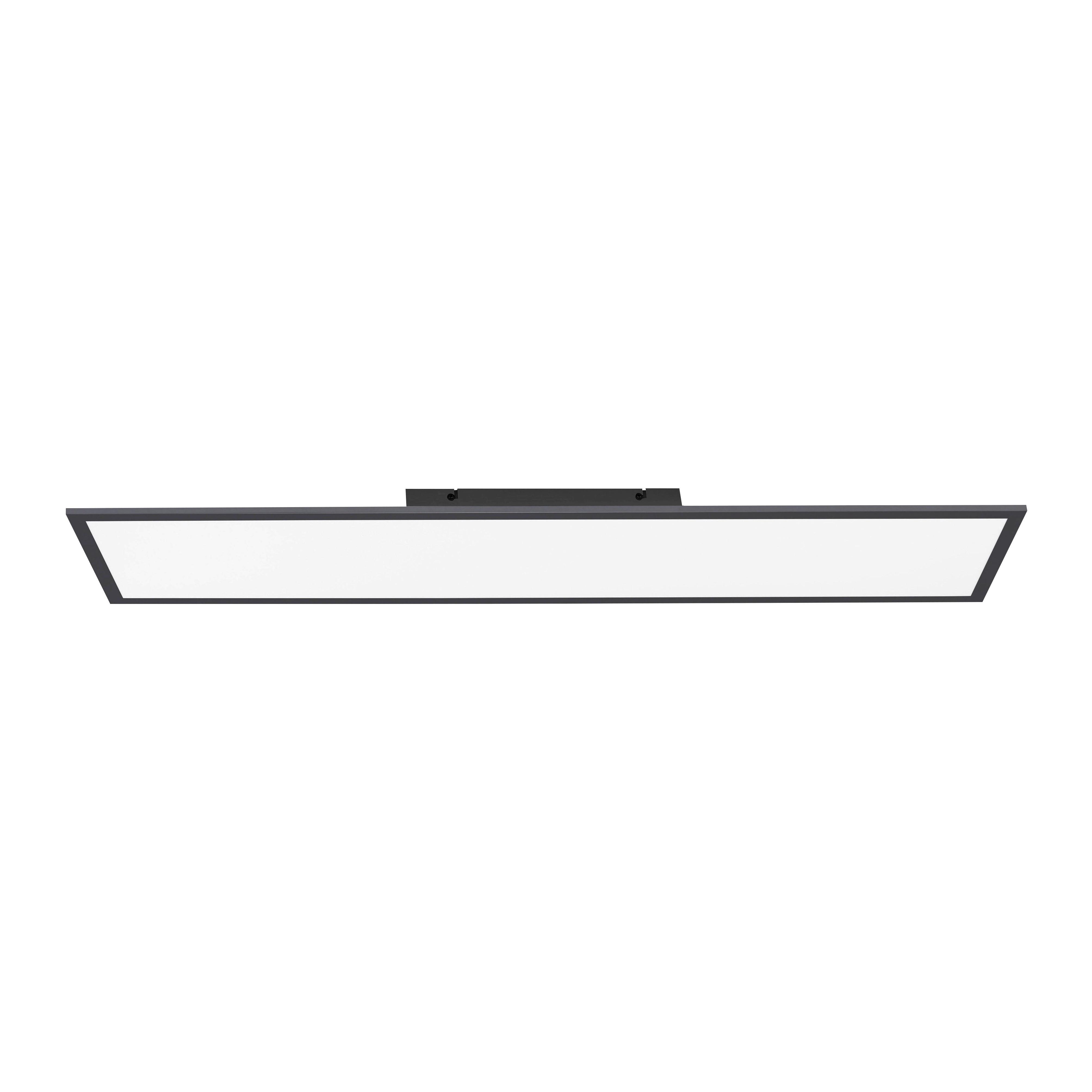 LAMPA SUFITOWA LED 16533-18-O FLAT - czarny, Basics, tworzywo sztuczne/metal (100/25/5,3cm)