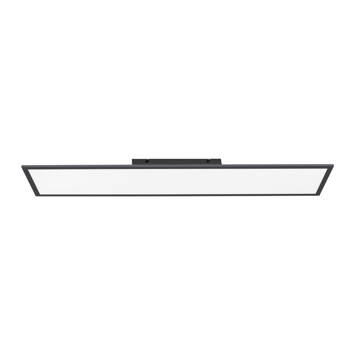LAMPA SUFITOWA LED 16533-18-O FLAT - czarny, Basics, tworzywo sztuczne/metal (100/25/5,3cm)