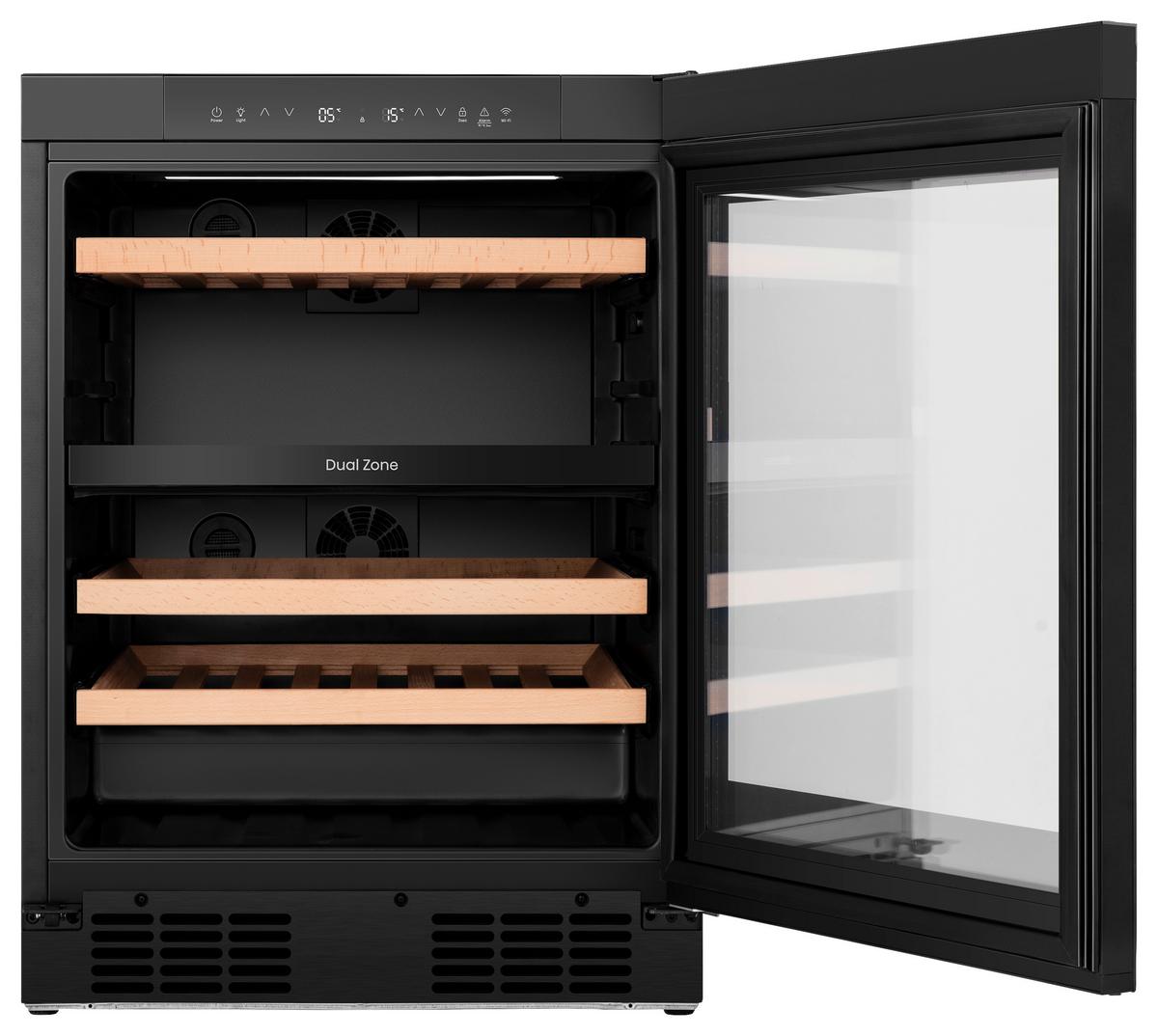 Weinkühlschrank RW3N122GALF Schwarz - Schwarz, Glas/Holz (59,5/93,8/57,5cm) - Gorenje