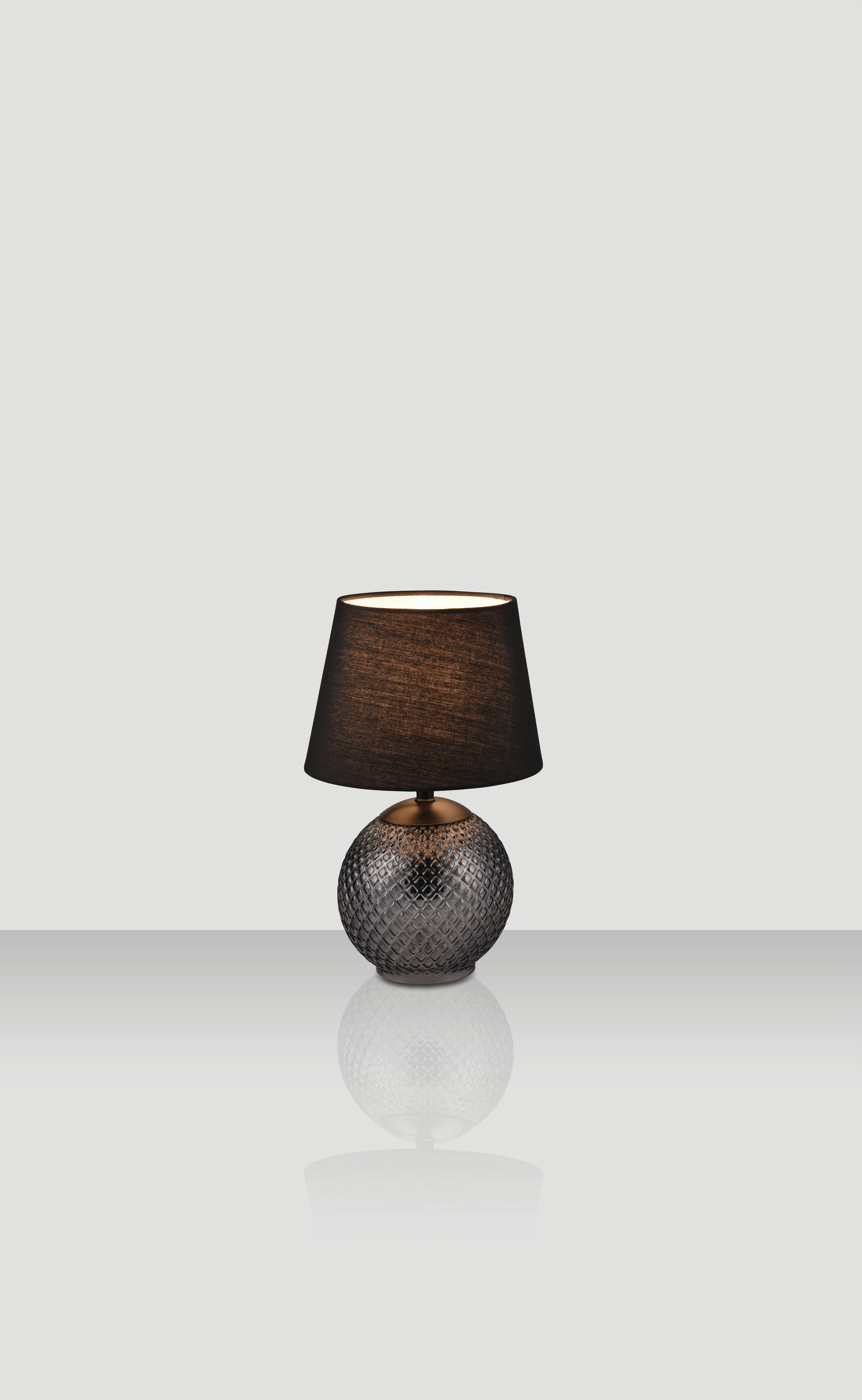 LAMPA STOŁOWA PASO DOBLE *SBN* - czarny, Basics, metal/tkanina (18/29cm) - Novel