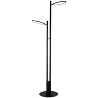 Lampadar LED Carsten - negru, Modern, plastic/metal (59,4/30/176,7cm) - Visiona