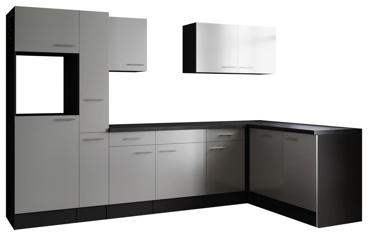 Kotna Kuhinja Brez Aparatov Oliver, 310x172cm - srebrne barve/siva, Design, kovina/leseni material (310/172cm) - Respekta