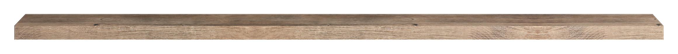 PÓŁKA ŚCIENNA LANCASTER   -MR- - kolor dębowy, Design, materiał drewnopochodny (150/24/21,6cm) - SetOne by Musterring
