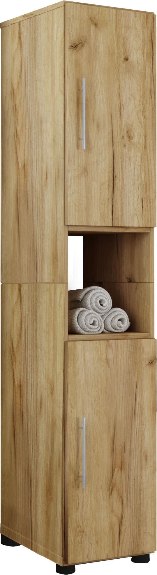 Hochschrank Flandu ca. 31x152 cm Honigeiche - Honigeiche/Eichefarben, Basics, Holzwerkstoff (31/160/30cm) - MID.YOU