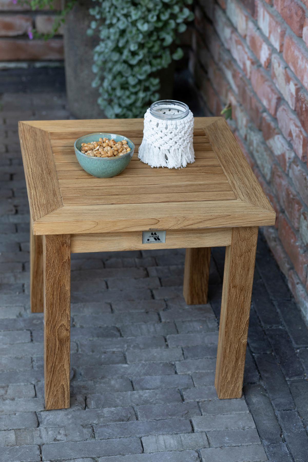 Gartenbeistelltisch Janus Holz - Braun, Basics, Holz (45/45/45cm)