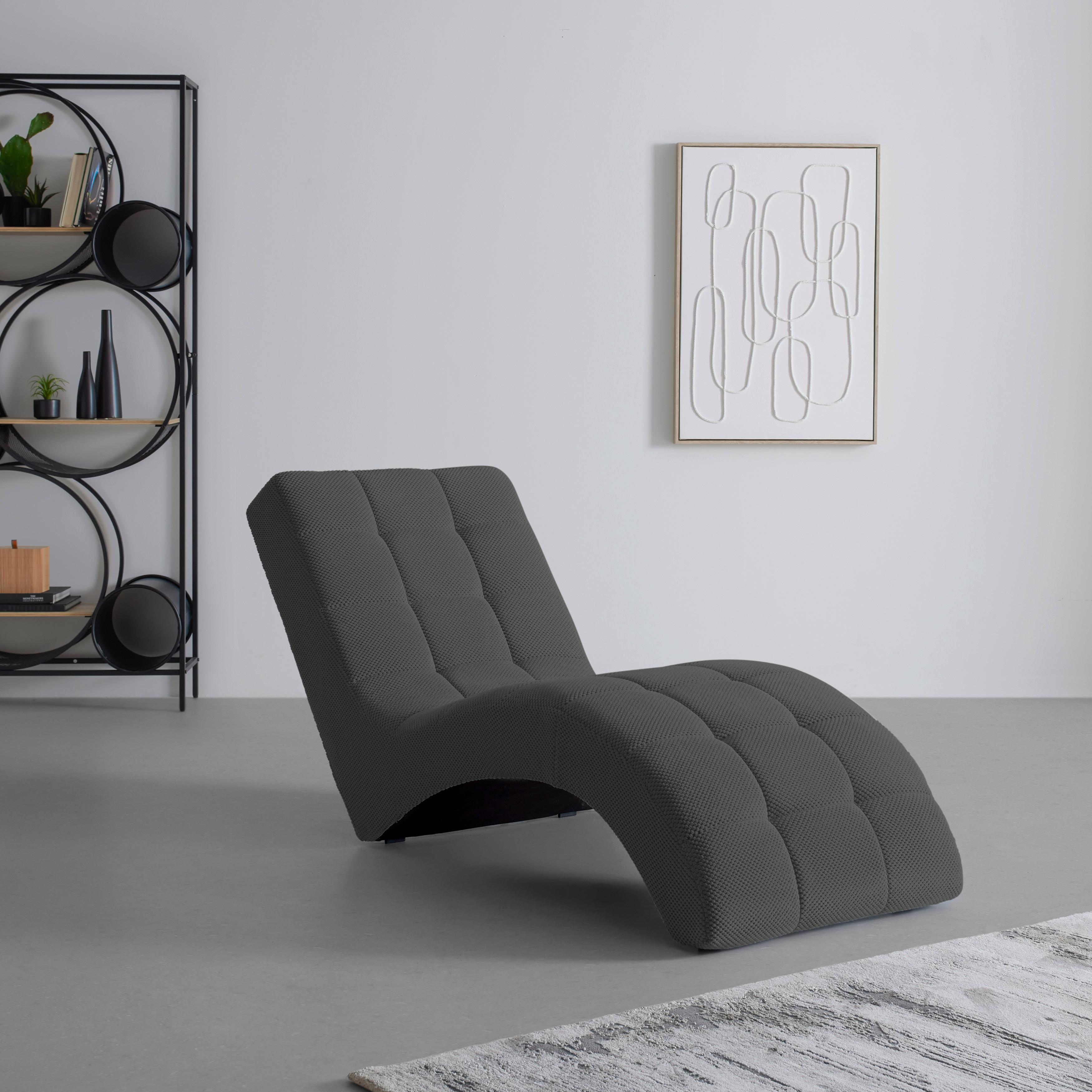Liege Laguna Grau - Schwarz/Grau, MODERN, Kunststoff/Textil (68/80/167cm) - Mömax