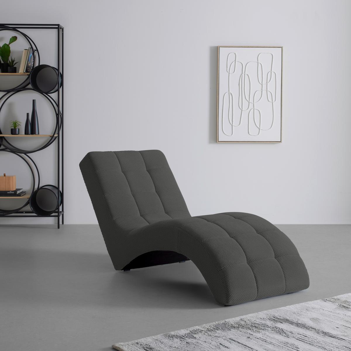 Fotoliu sezlong de relaxare LAGUNA - gri, Modern, textil (68/80/167cm) - Mömax