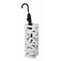 STOJAK NA PARASOLE DESIGN - biały, Design, metal (16/48/16cm)