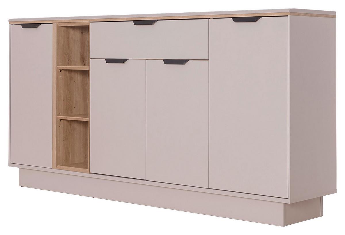 Komoda Darius - kašmir/hrast Artisan, Trend, drvni materijal/metal (171,4/87,4/37cm) - Modern Living