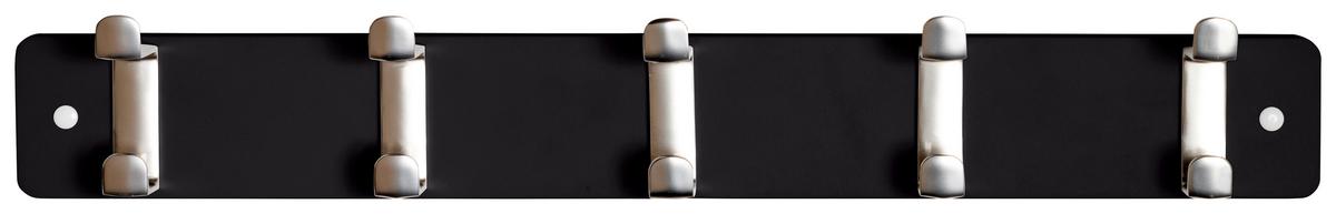 Zidna Vješalica Köln - boje oplemenjenog čelika/crna, Moderno, drvni materijal/metal (55/7/6cm) - Modern Living