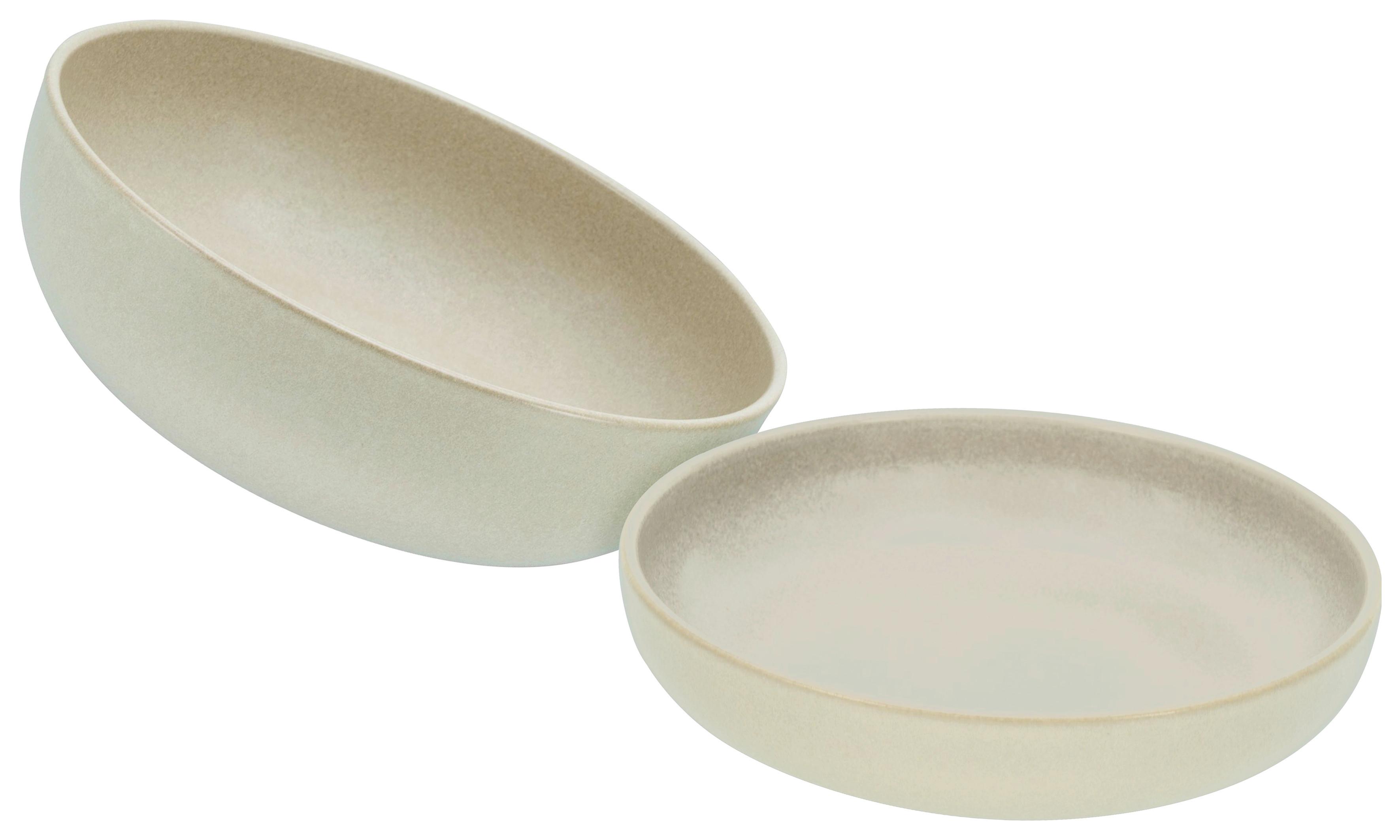 Set Posod Uno Sand, 2-Delni - peščene barve, Basics, keramika - Creatable
