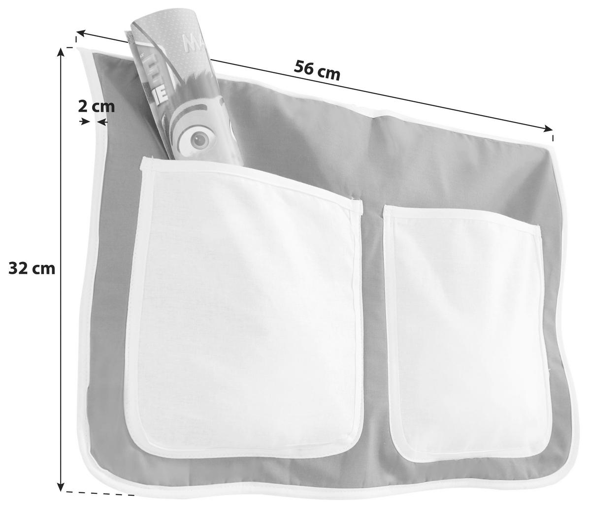 Betttasche "Stofftasche", pink - Pink, KONVENTIONELL, Textil (56/32/2cm) - MID.YOU