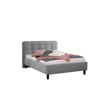Polsterbett Alian Grau ca. 140x200 cm - Schwarz/Grau, MODERN, Holz/Textil (140/200cm) - Livetastic