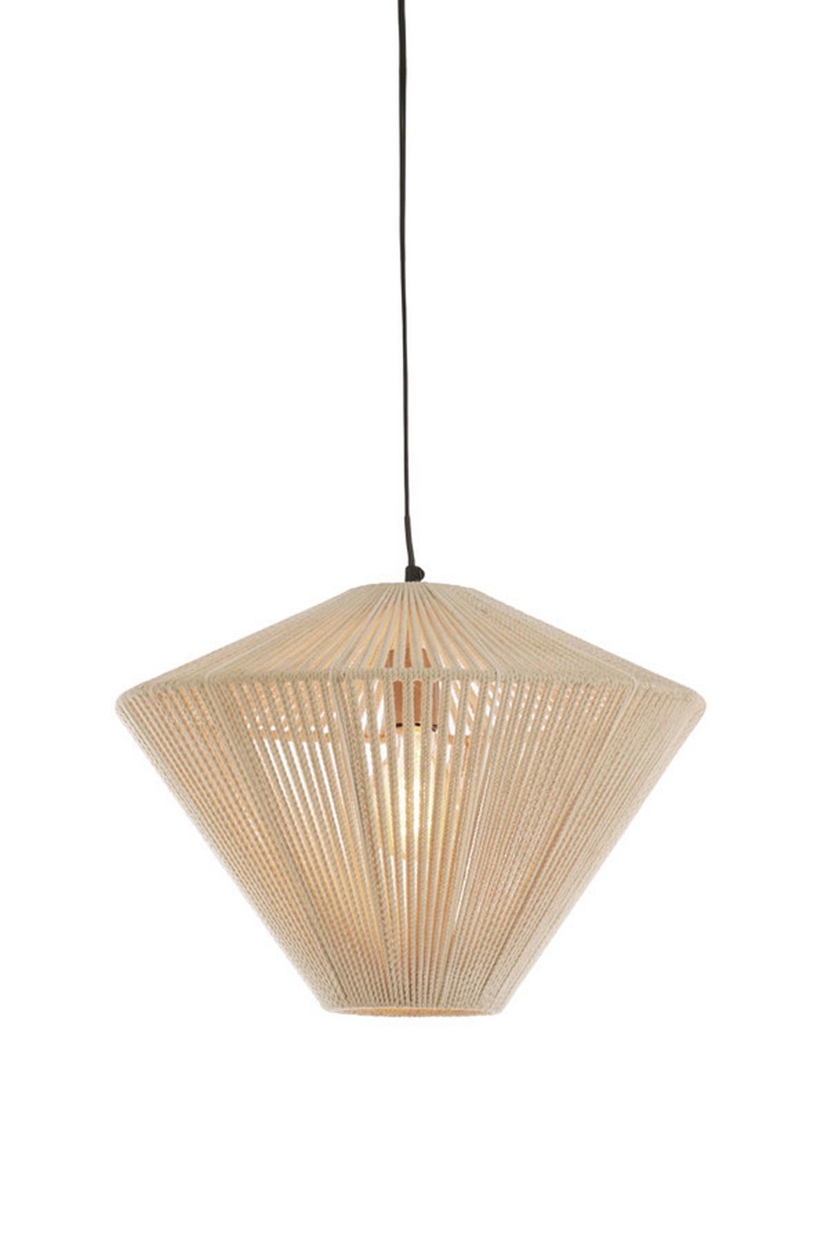 LAMPA WISZĄCA 2973284 FELIDA - kremowy, Basics, metal/tkanina (42/32/32cm) - Light & Living