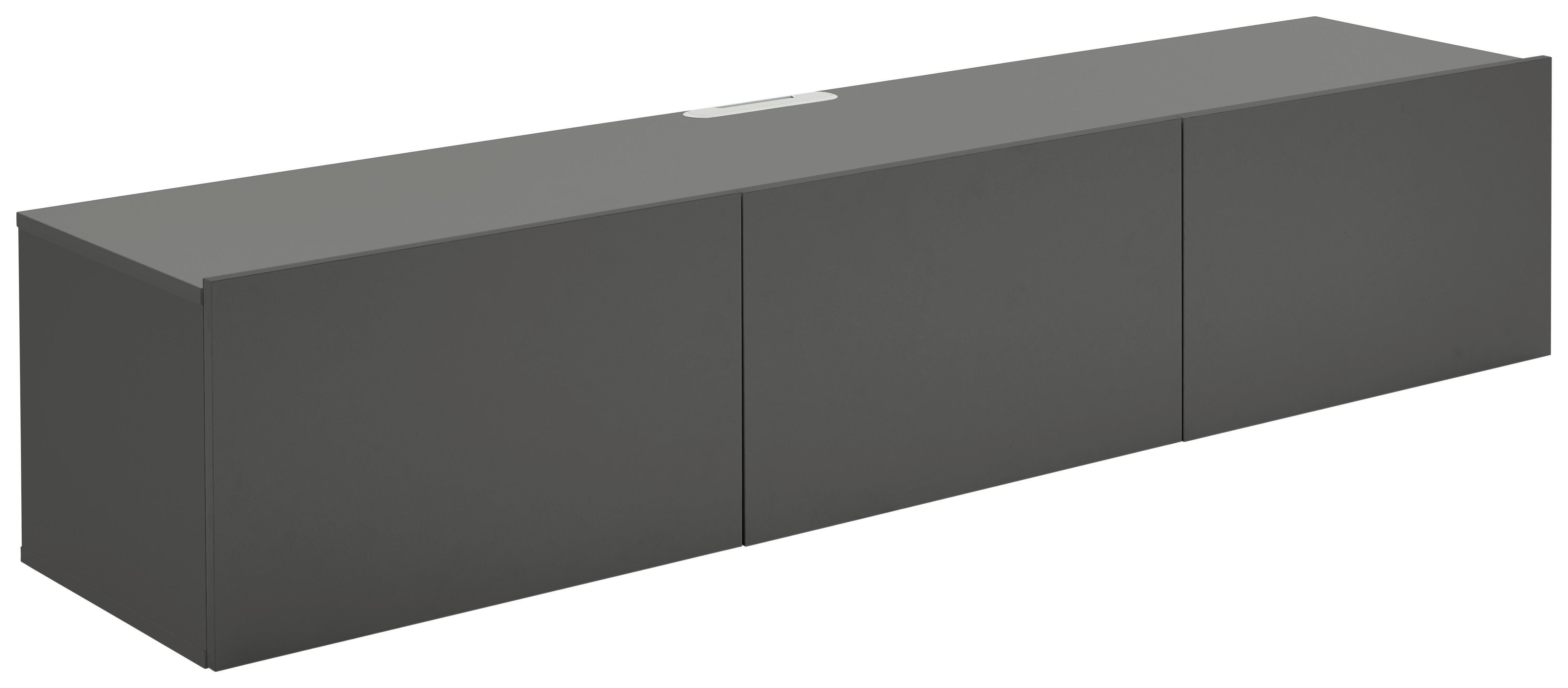 KOMODA NISKA NEWNIQ - antracytowy, Design, materiał drewnopochodny (180/36,7/42cm) - Hom`in