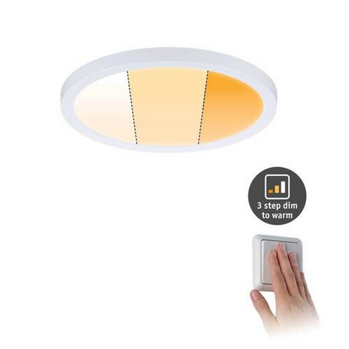 LED-Paneel Areo VariFit in Weiß max. 15 Watt - Weiß, Basics, Kunststoff (17,5cm) - Paulmann