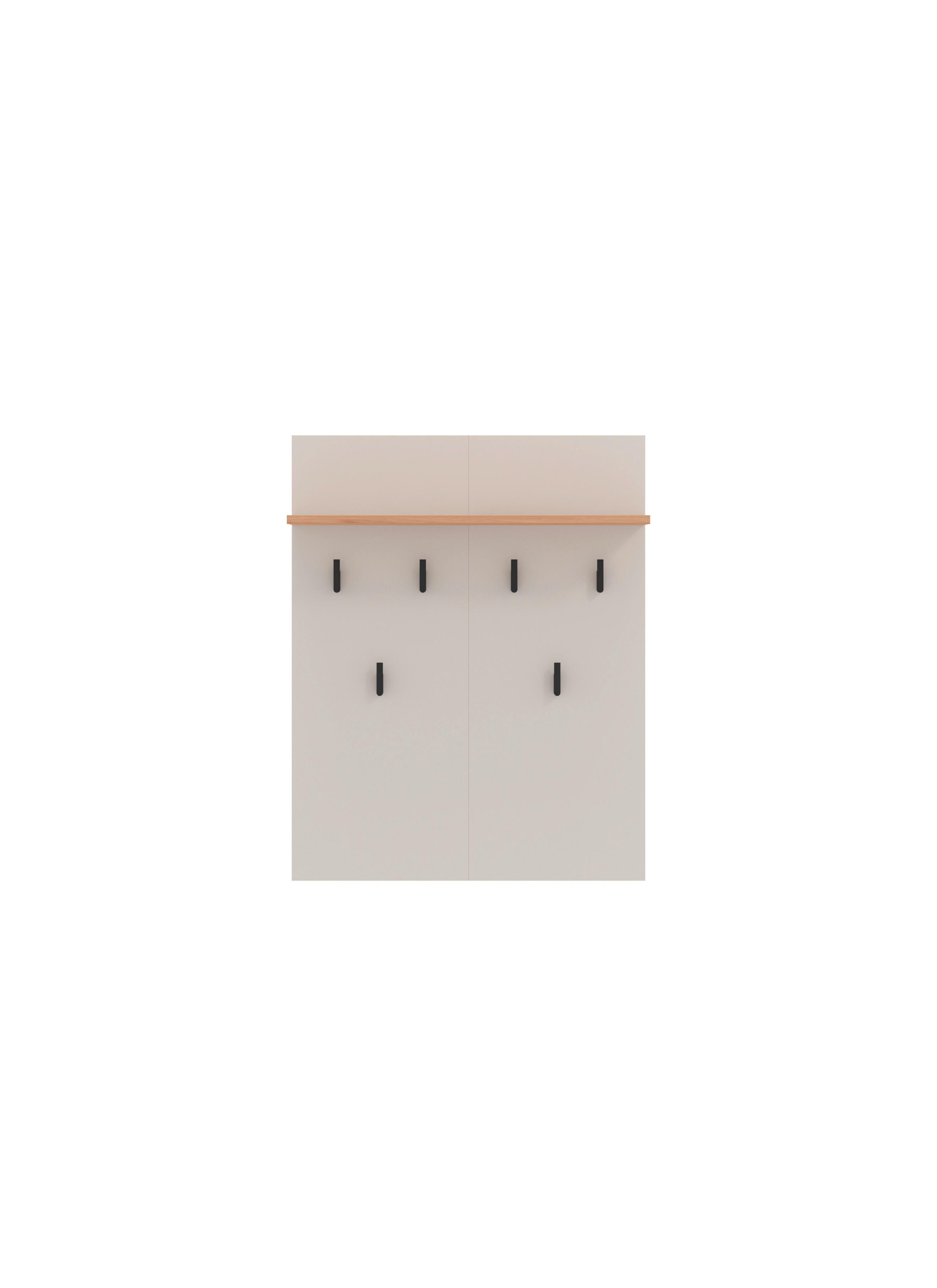Előszobapanel Belfort - kasmír/Artisan tölgy, Modern, faalapú anyag (66/83/20cm)
