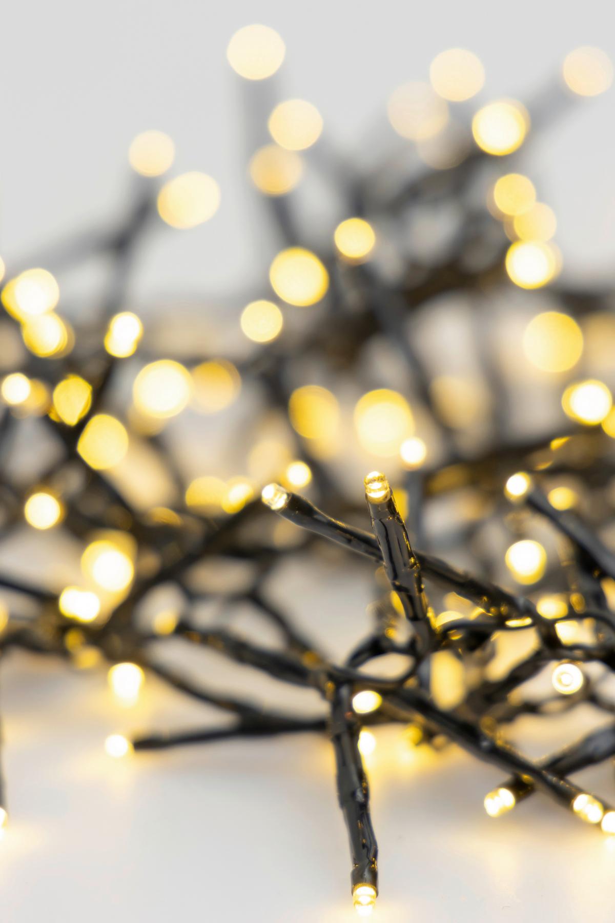 Lichterkette Mig Schwarz max. 4,4 Watt - Schwarz, Romantik / Landhaus, Kunststoff (240cm) - Modern Living