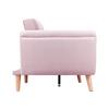 BÄDDSOFFA CORA - rosa/naturfärgad, Modern, trä/textil (214/92/81cm) - Bessagi Home