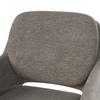 CHAISE ACCOUDOIRS ADRIEN - couleur naturelle/marron, MODERN, métal/textile (60/88/65cm) - Bessagi Home