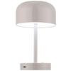 PORTABEL LAMPA SOFTI - grå, Modern, metall/plast (10/22,5/12,5cm) - Mömax