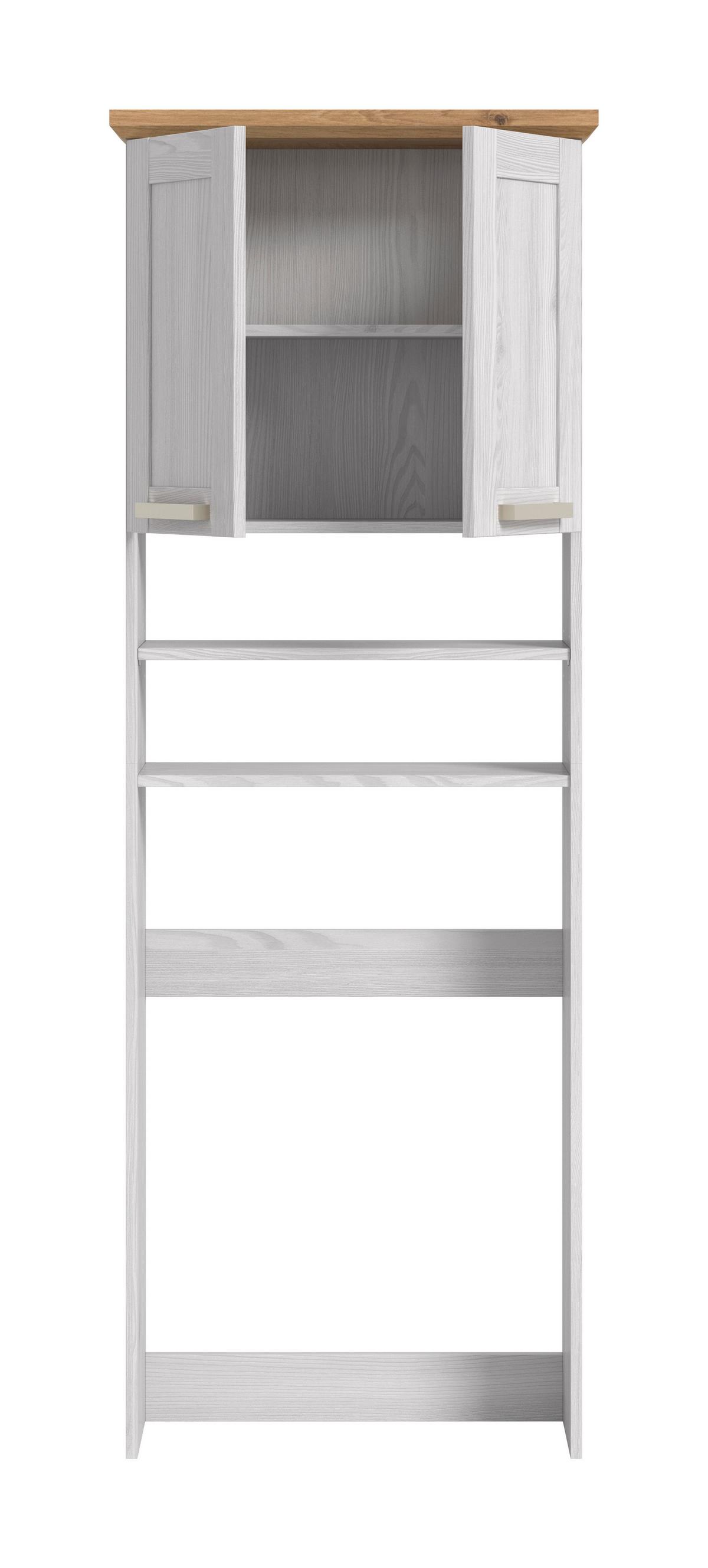 Waschmaschinenschrank Verona Lärchenfarben/Eiche Artisan - Silberfarben/Lärchefarben, Trend, Holzwerkstoff/Kunststoff (68/187/26cm) - MID.YOU