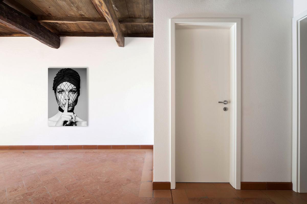 Bild Blissfull Silence Schwarz/Weiß ca. 80x120cm - Schwarz/Weiß, Design, Kunststoff (80/120cm) - Wandkraft