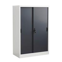 Aktenschrank Malivo - Weiss/Anthrazit, Konventionell, Metall (80/120/40cm) - MID.YOU