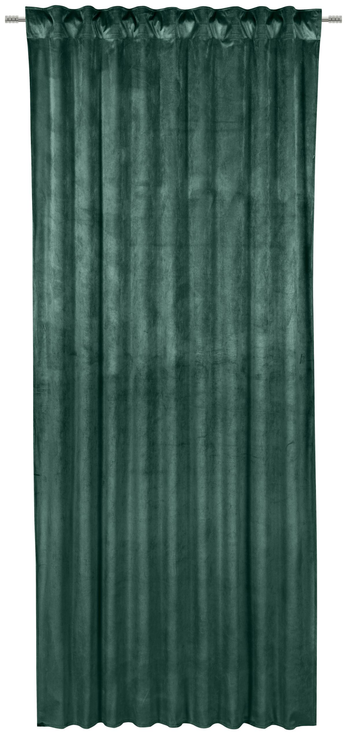 ZASŁONA GOTOWA PABLO - ciemnozielony, Basics, tkanina (135/245cm) - Esposa