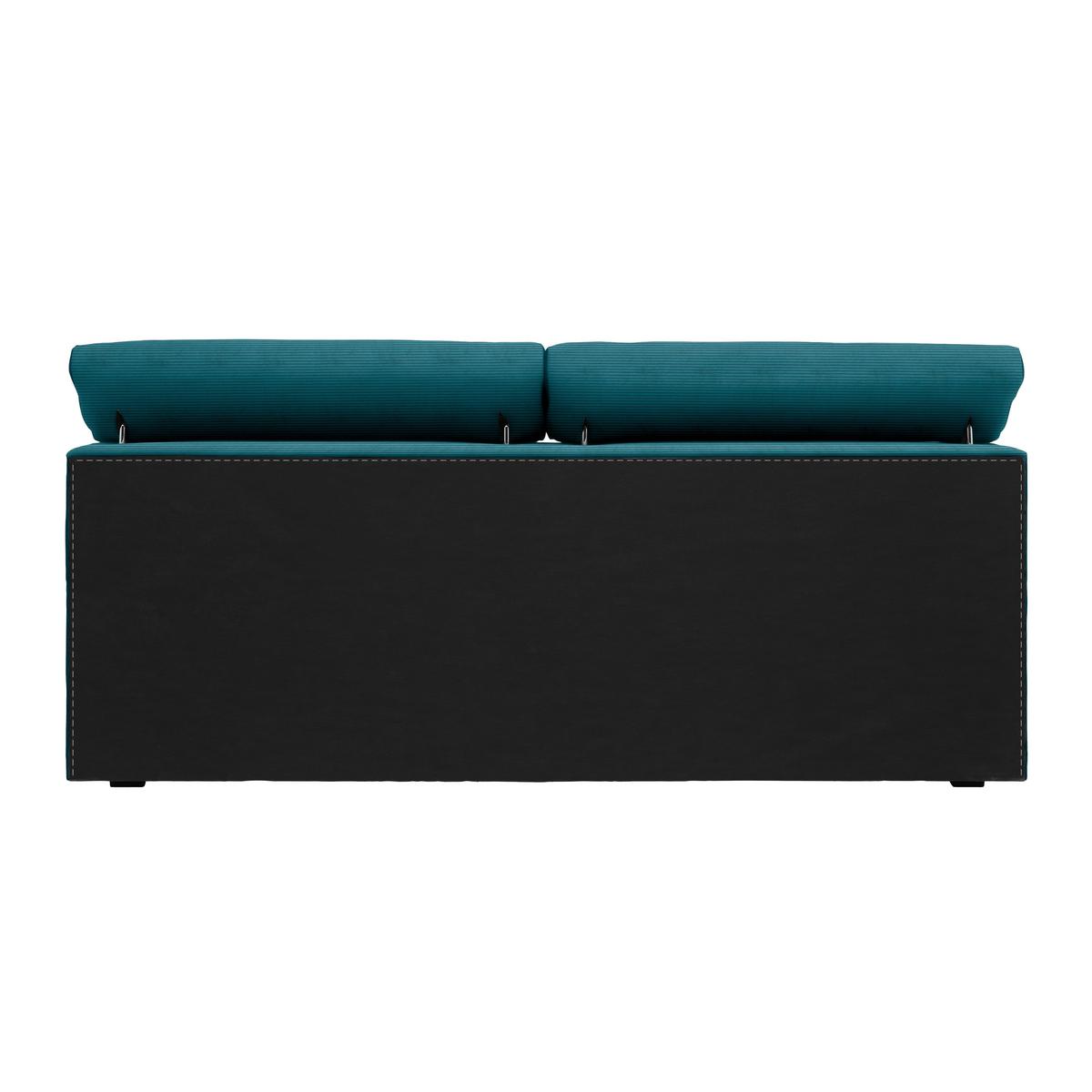 Boxspringbett Sevilla Petrol ca. 180x200cm - Petrol/Schwarz, KONVENTIONELL, Holz/Kunststoff (180/200cm) - Premium Living