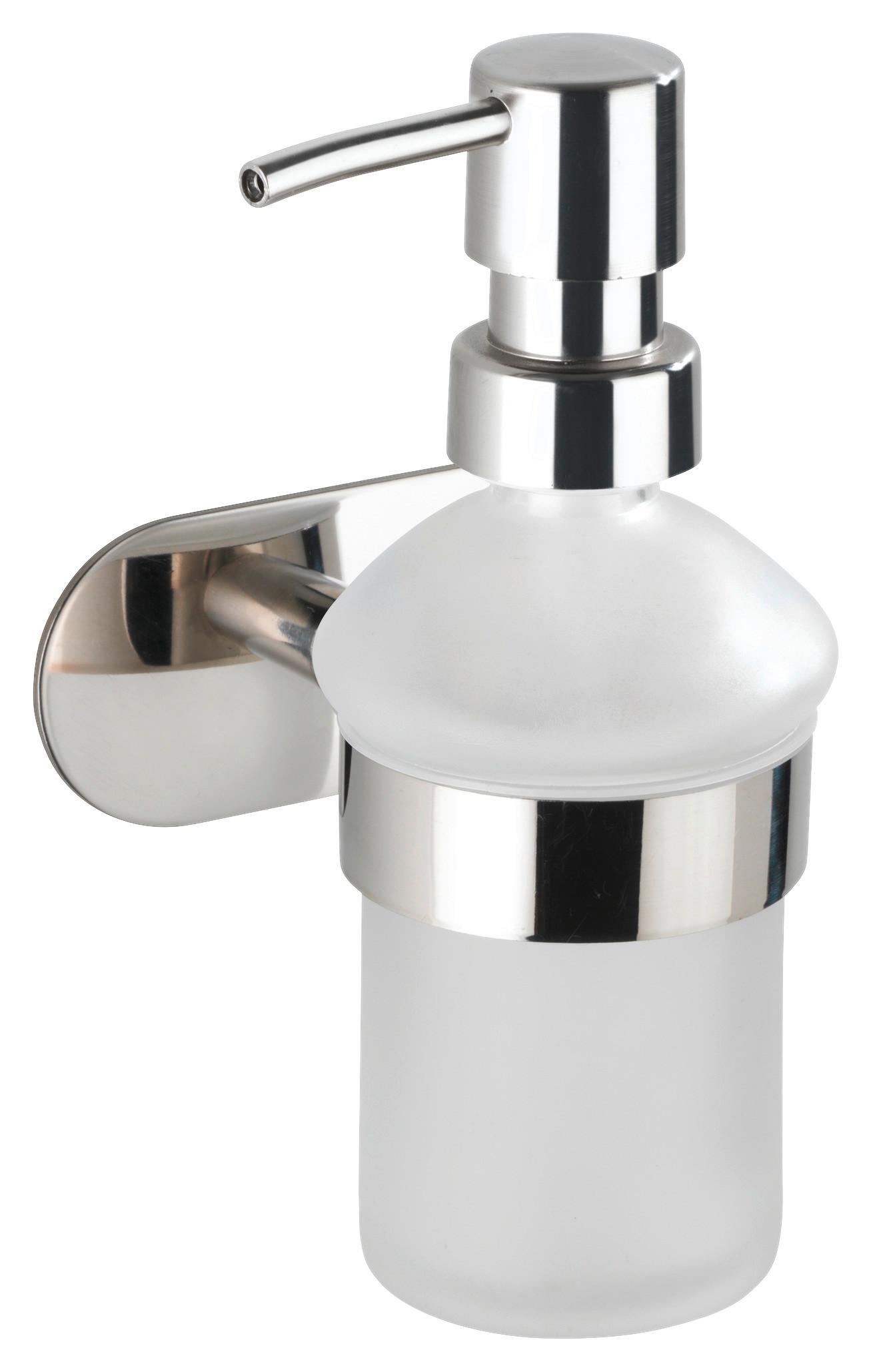 Seifenspender in Weiß/Chromfarben - Chromfarben/Weiß, MODERN, Metall (10/16,5/10,5cm) - Modern Living