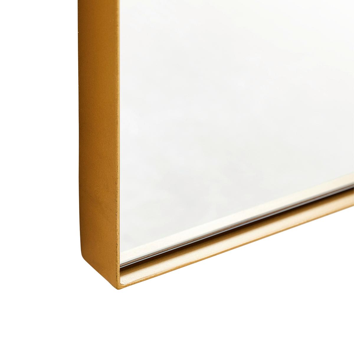 LUSTRO ŚCIENNE KAIR - kolor złoty, Design, materiał drewnopochodny/metal (60/160/3cm) - MID.YOU