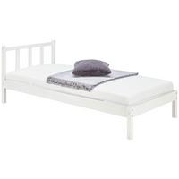 Postelja Maren - bela, Basics, les (90/200cm)