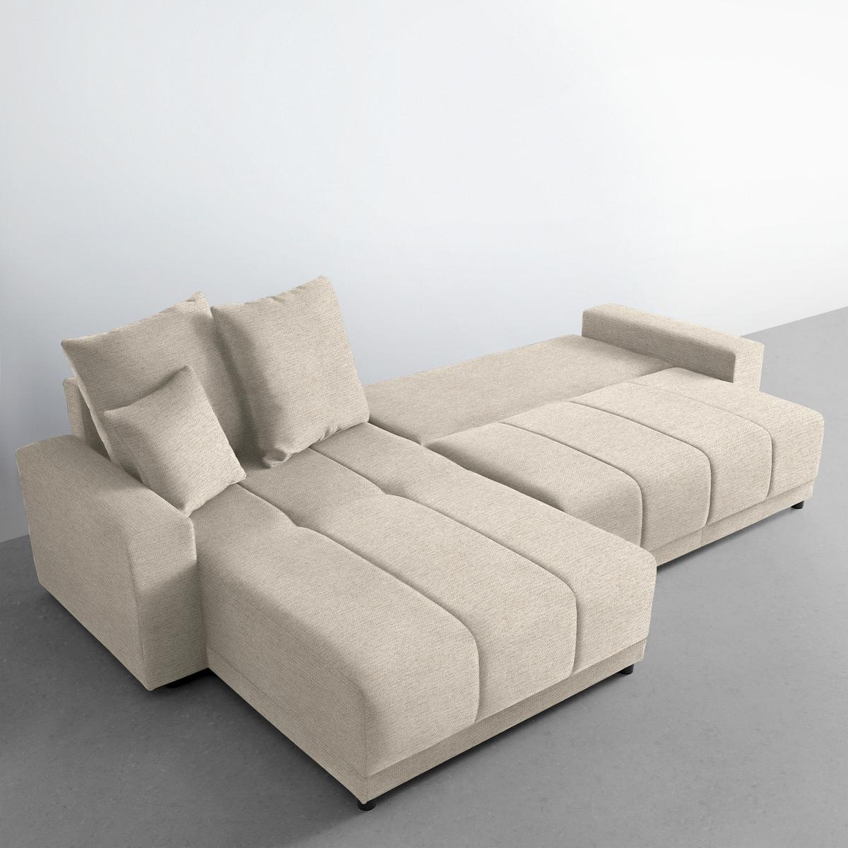Ecksofa Alatri Beige - Beige/Schwarz, MODERN, Kunststoff/Textil (289/90/176cm) - Based