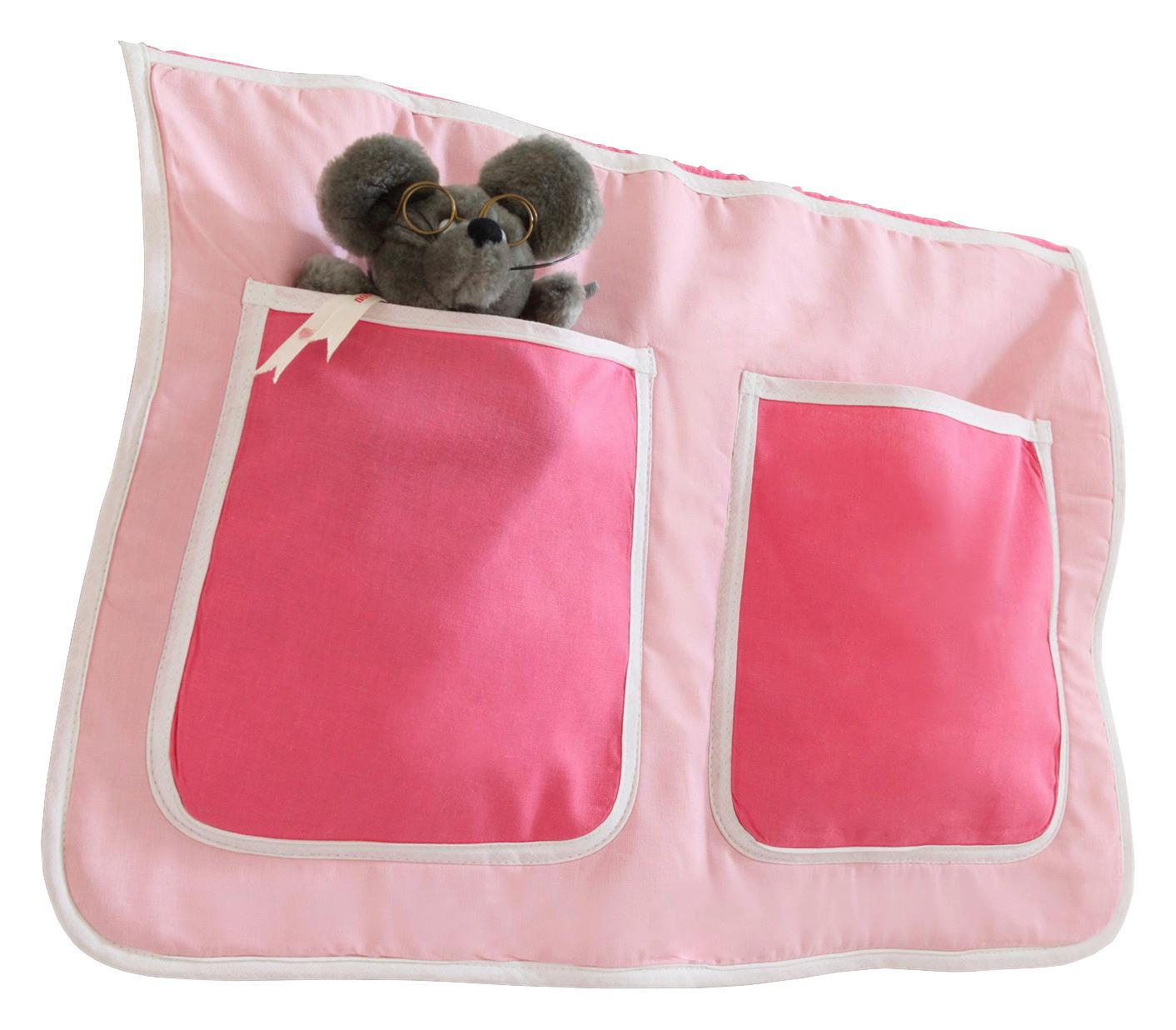 Betttasche "Stofftasche", rosa/hellrosa - Hellrosa/Rosa, KONVENTIONELL, Textil (56/32/2cm) - MID.YOU
