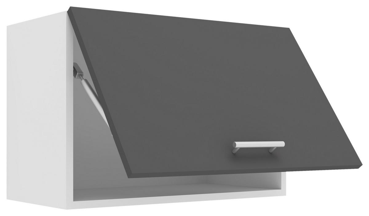 Kuhinjska Zgornja Omarica Esilo, Siva, Bela - bela/barve aluminija, Konvencionalno, kovina/leseni material (60/40/31cm) - MID.YOU