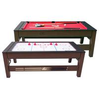 Multispieltisch Reverso inkl. Zubehör - Rot/Braun, KONVENTIONELL, Holz/Kunststoff (107/81/217cm) - Ambia Garden