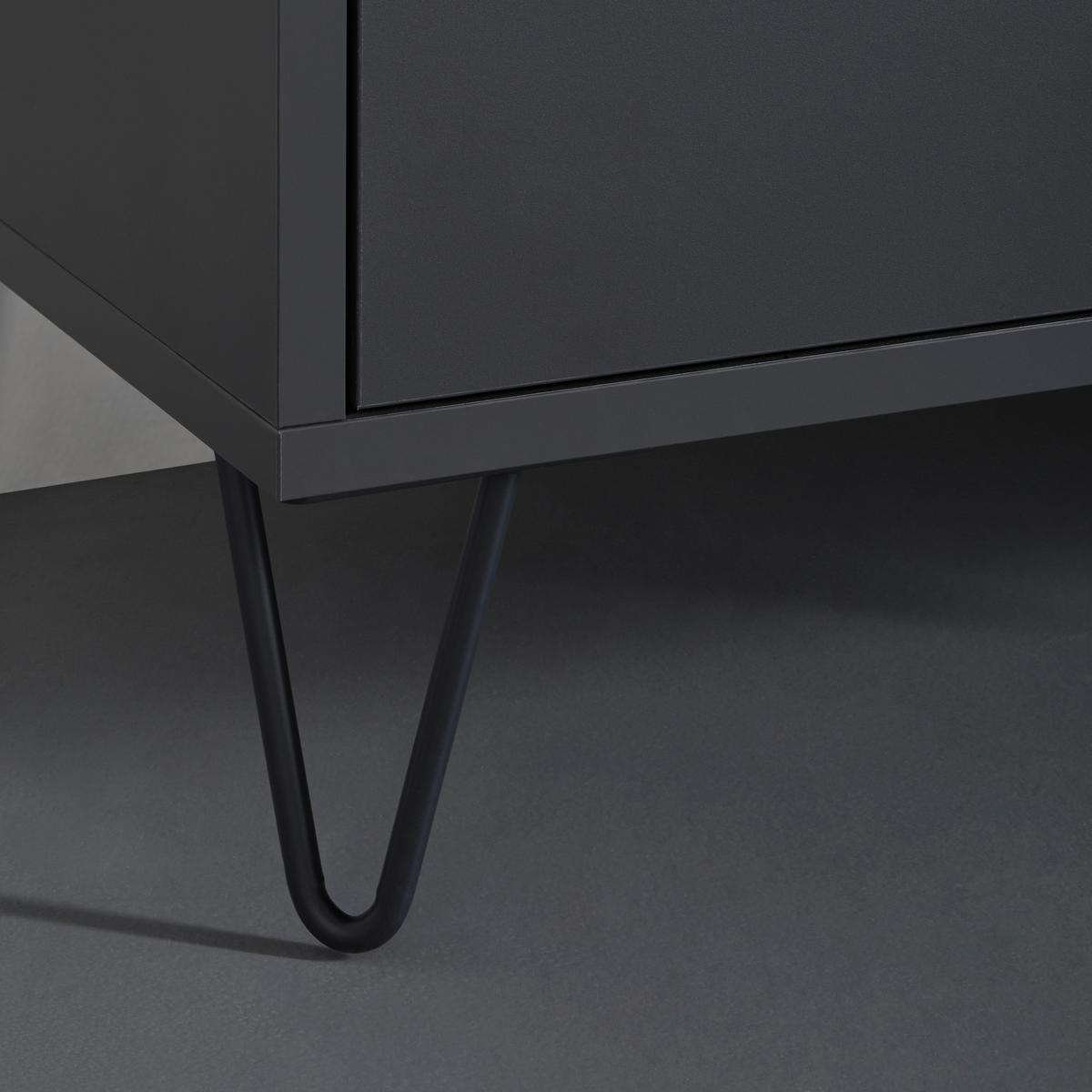 Lowboard in Anthrazit - Anthrazit, Modern (216/67cm) - Premium Living