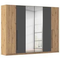 Kleiderschrank Safari Grau/Eiche Artisan - Eiche Artisan/Grau, KONVENTIONELL, Holzwerkstoff/Metall (271/210/54cm) - Based