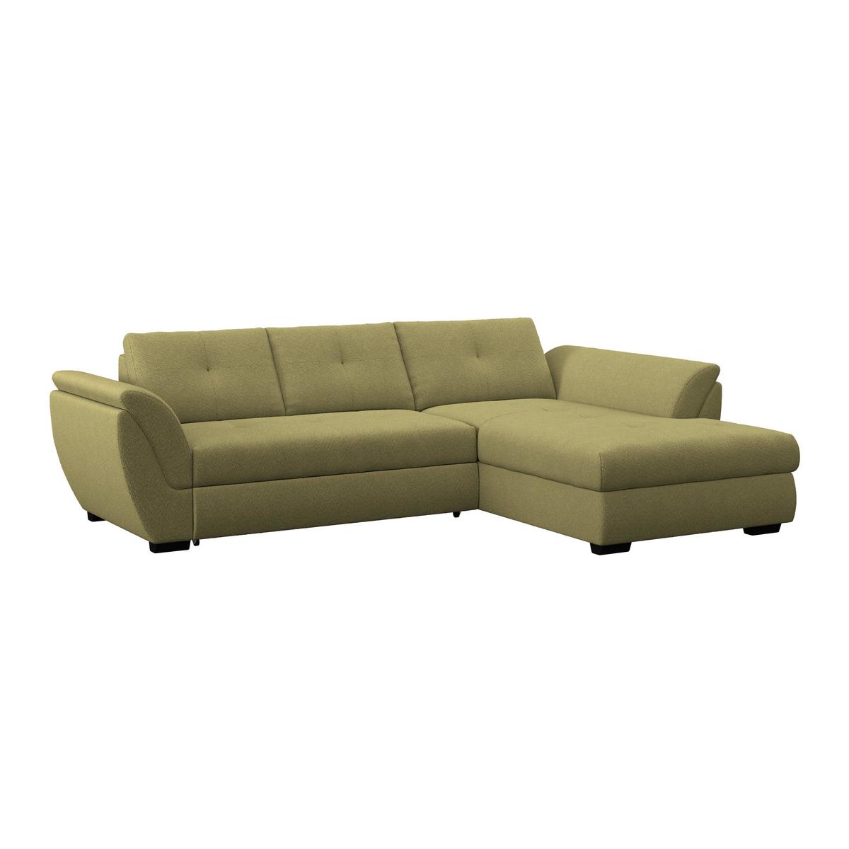 Kutna Garnitura Berisso - zelena/crna, Konvencionalno, tekstil (278/187cm) - Ondega