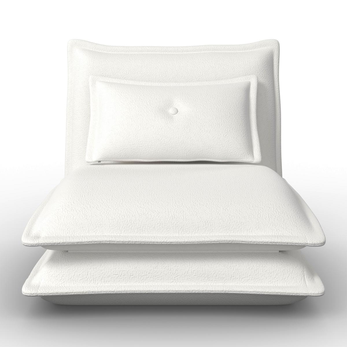 Fotelj S Funkcijo Ležišča Tamara, Bela - bela, Moderno, kovina/tekstil (82/31/69cm) - Bessagi Home