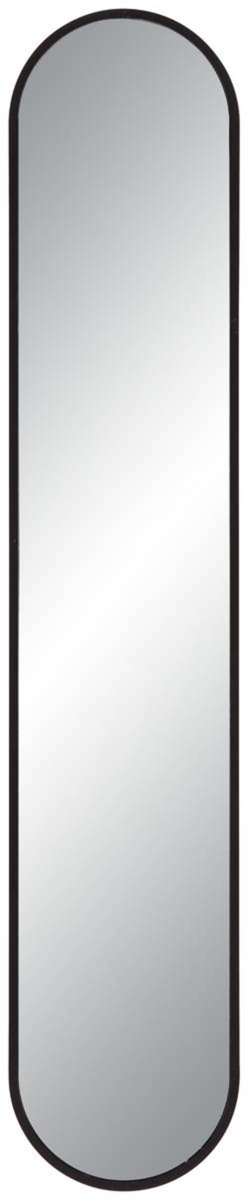 Spiegel in Schwarz - Schwarz, MODERN, Glas/Kunststoff (20/101cm) - Mömax