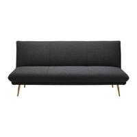 Schlafsofa Ben Dunkelgrau Webstoff - Dunkelgrau/Goldfarben, MODERN, Holz/Textil (186/82/85cm) - Bessagi Home